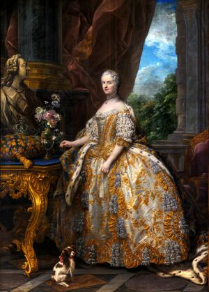 Marie Leszczinska Reine de France by Charles-Andre van Loo